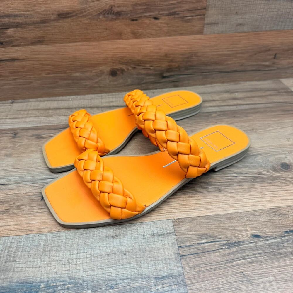 Dolce Vita size 8 Double Braided Strap Sandals Indy Apricot